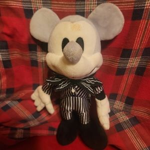 Disney Parks Mickey Mouse Jack Skellington Nightmare Before Christmas Plush